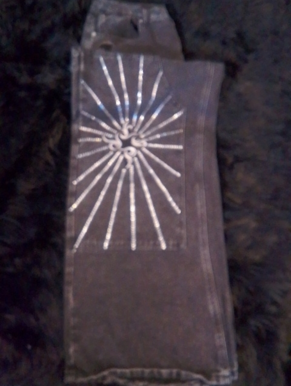 Men's Skinny Black Jeans with Radiant Stitch Detail